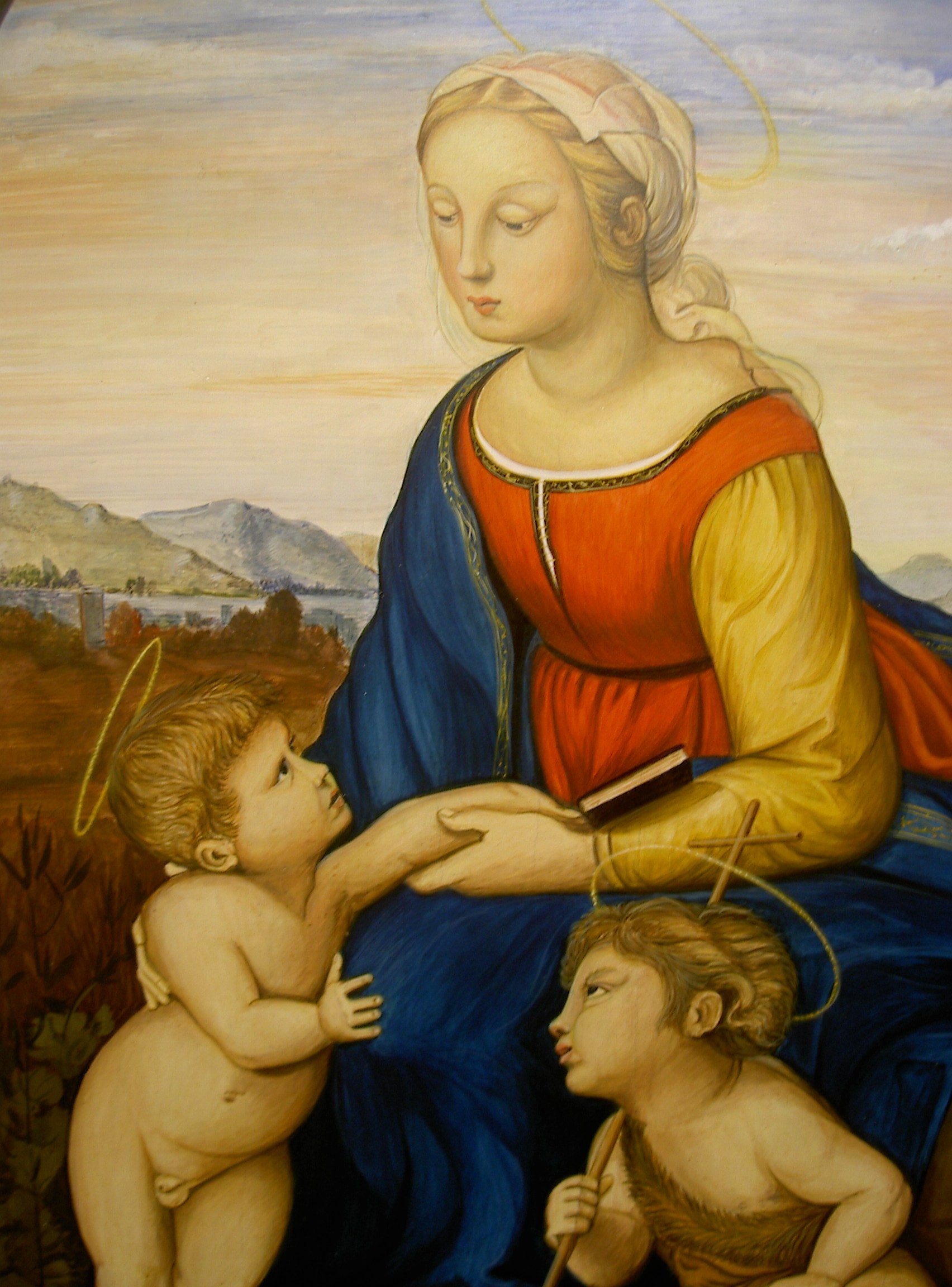 Madonna Di Raffaello Sanzio Copia Dautore Arti Decorative